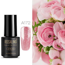 Load image into Gallery viewer, ROSALIND 7ML UV Gel Varnish Nail Polish Set For Manicure Gellak Semi Permanent Hybrid Nails Art Off Prime White gel nail polish
