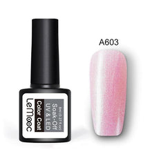 Load image into Gallery viewer, LEMOOC Glitter Gel Nail Polish 8ml Soak Off UV Gel 70 Colors Pure Color Nail Gel Varnish DIY Nail Art Manicure Nail Gel Lacquer
