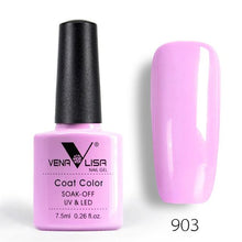 Load image into Gallery viewer, New Free Shipping Nail Art Design Manicure Venalisa 60Color 7.5Ml Soak Off Enamel Gel Polish UV Gel Nail Polish Lacquer Varnish
