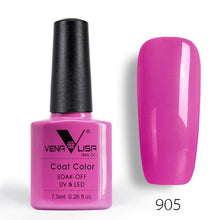 Load image into Gallery viewer, New Free Shipping Nail Art Design Manicure Venalisa 60Color 7.5Ml Soak Off Enamel Gel Polish UV Gel Nail Polish Lacquer Varnish
