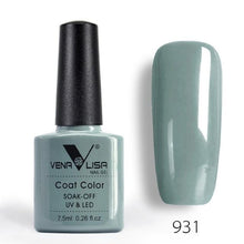 Load image into Gallery viewer, New Free Shipping Nail Art Design Manicure Venalisa 60Color 7.5Ml Soak Off Enamel Gel Polish UV Gel Nail Polish Lacquer Varnish

