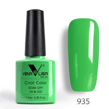 Load image into Gallery viewer, New Free Shipping Nail Art Design Manicure Venalisa 60Color 7.5Ml Soak Off Enamel Gel Polish UV Gel Nail Polish Lacquer Varnish
