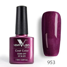 Load image into Gallery viewer, New Free Shipping Nail Art Design Manicure Venalisa 60Color 7.5Ml Soak Off Enamel Gel Polish UV Gel Nail Polish Lacquer Varnish
