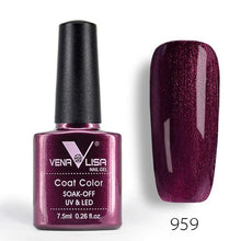 Load image into Gallery viewer, New Free Shipping Nail Art Design Manicure Venalisa 60Color 7.5Ml Soak Off Enamel Gel Polish UV Gel Nail Polish Lacquer Varnish
