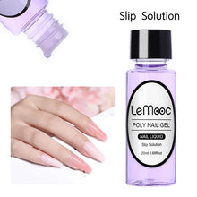 Load image into Gallery viewer, LEMOOC 20ml/Bottlel Slip Solution for Nail Extension UV Poly Gel Nail Liquid DIY Manicure Tool for Nail Art Design Nail Art Work
