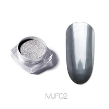 Load image into Gallery viewer, ROSALIND Nail Art Mirror Glitter Flakes Sequins UV Gel Polish Decorations Chrome Pigment Manicure Holographic Nail Powder
