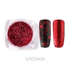Load image into Gallery viewer, ROSALIND Nail Art Mirror Glitter Flakes Sequins UV Gel Polish Decorations Chrome Pigment Manicure Holographic Nail Powder
