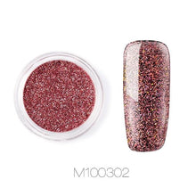 Load image into Gallery viewer, ROSALIND Nail Art Mirror Glitter Flakes Sequins UV Gel Polish Decorations Chrome Pigment Manicure Holographic Nail Powder
