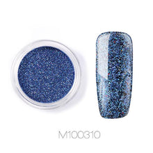 Load image into Gallery viewer, ROSALIND Nail Art Mirror Glitter Flakes Sequins UV Gel Polish Decorations Chrome Pigment Manicure Holographic Nail Powder
