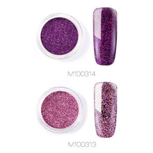 Load image into Gallery viewer, ROSALIND Nail Art Mirror Glitter Flakes Sequins UV Gel Polish Decorations Chrome Pigment Manicure Holographic Nail Powder

