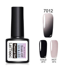 Load image into Gallery viewer, LEMOOC 8ML Thermal Nail Gel Polish 3 in 1 Temperature Color Changing Gel Varnish Soak Off UV Gel Nail Polish Long Lasting Gel
