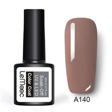 Load image into Gallery viewer, LEMOOC  8ml Gel Nail Polish Pure Colors Nail Gel 25 Colors Soak Off UV Gel  Nail Art Manicure Nail Lacquer Black Gel Polish
