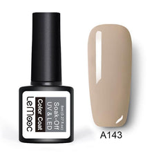 Load image into Gallery viewer, LEMOOC  8ml Gel Nail Polish Pure Colors Nail Gel 25 Colors Soak Off UV Gel  Nail Art Manicure Nail Lacquer Black Gel Polish
