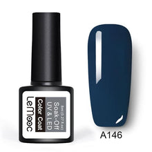 Load image into Gallery viewer, LEMOOC  8ml Gel Nail Polish Pure Colors Nail Gel 25 Colors Soak Off UV Gel  Nail Art Manicure Nail Lacquer Black Gel Polish
