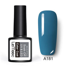 Load image into Gallery viewer, LEMOOC  8ml Gel Nail Polish Pure Colors Nail Gel 25 Colors Soak Off UV Gel  Nail Art Manicure Nail Lacquer Black Gel Polish
