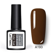 Load image into Gallery viewer, LEMOOC  8ml Gel Nail Polish Pure Colors Nail Gel 25 Colors Soak Off UV Gel  Nail Art Manicure Nail Lacquer Black Gel Polish
