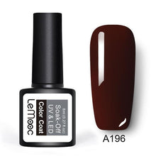 Load image into Gallery viewer, LEMOOC  8ml Gel Nail Polish Pure Colors Nail Gel 25 Colors Soak Off UV Gel  Nail Art Manicure Nail Lacquer Black Gel Polish
