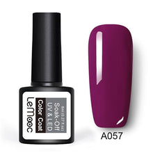 Load image into Gallery viewer, LEMOOC Gel Nail Polish 186 Pure Colors 8ml Soak Off UV Gel Nail Gel Polish Cosmetics Nail Art Manicure Nails Gel Polish
