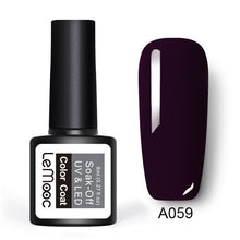 Load image into Gallery viewer, LEMOOC Gel Nail Polish 186 Pure Colors 8ml Soak Off UV Gel Nail Gel Polish Cosmetics Nail Art Manicure Nails Gel Polish

