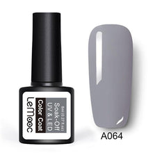 Load image into Gallery viewer, LEMOOC Gel Nail Polish 186 Pure Colors 8ml Soak Off UV Gel Nail Gel Polish Cosmetics Nail Art Manicure Nails Gel Polish
