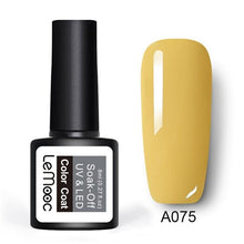 Load image into Gallery viewer, LEMOOC Gel Nail Polish 186 Pure Colors 8ml Soak Off UV Gel Nail Gel Polish Cosmetics Nail Art Manicure Nails Gel Polish
