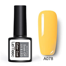 Load image into Gallery viewer, LEMOOC Gel Nail Polish 186 Pure Colors 8ml Soak Off UV Gel Nail Gel Polish Cosmetics Nail Art Manicure Nails Gel Polish
