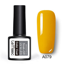 Load image into Gallery viewer, LEMOOC Gel Nail Polish 186 Pure Colors 8ml Soak Off UV Gel Nail Gel Polish Cosmetics Nail Art Manicure Nails Gel Polish
