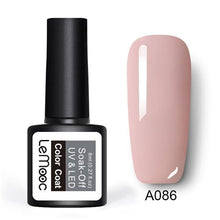 Load image into Gallery viewer, LEMOOC Gel Nail Polish 186 Pure Colors 8ml Soak Off UV Gel Nail Gel Polish Cosmetics Nail Art Manicure Nails Gel Polish
