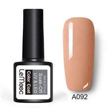 Load image into Gallery viewer, LEMOOC Gel Nail Polish 186 Pure Colors 8ml Soak Off UV Gel Nail Gel Polish Cosmetics Nail Art Manicure Nails Gel Polish
