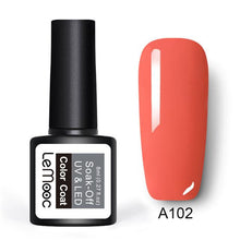Load image into Gallery viewer, LEMOOC Gel Nail Polish 186 Pure Colors 8ml Soak Off UV Gel Nail Gel Polish Cosmetics Nail Art Manicure Nails Gel Polish
