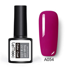Load image into Gallery viewer, LEMOOC Gel Nail Polish 186 Pure Colors 8ml Soak Off UV Gel Nail Gel Polish Cosmetics Nail Art Manicure Nails Gel Polish
