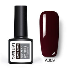 Load image into Gallery viewer, LEMOOC Gel Nail Polish 186 Pure Colors 8ml Soak Off UV Gel Nail Gel Polish Cosmetics Nail Art Manicure Nails Gel Polish
