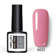 Load image into Gallery viewer, LEMOOC Gel Nail Polish 186 Pure Colors 8ml Soak Off UV Gel Nail Gel Polish Cosmetics Nail Art Manicure Nails Gel Polish
