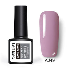 Load image into Gallery viewer, LEMOOC Gel Nail Polish 186 Pure Colors 8ml Soak Off UV Gel Nail Gel Polish Cosmetics Nail Art Manicure Nails Gel Polish
