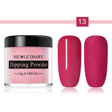 Load image into Gallery viewer, NICOLE DIARY 10ml Dipping French Powder Dip Glitter Without Lamp Cure Gradient Base Top Activator Liquid Nail Art Decorations
