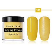 Load image into Gallery viewer, NICOLE DIARY 10ml Dipping French Powder Dip Glitter Without Lamp Cure Gradient Base Top Activator Liquid Nail Art Decorations

