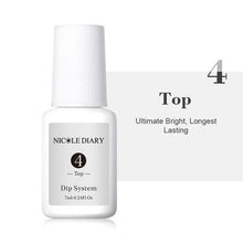 Load image into Gallery viewer, NICOLE DIARY 10ml Dipping French Powder Dip Glitter Without Lamp Cure Gradient Base Top Activator Liquid Nail Art Decorations
