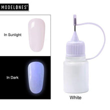 Load image into Gallery viewer, Modelones 9g Neon Phosphor Glitter Nail Powder Luminous Pigment Dust Glitter DIY Nail Art Fluorescent Glitter Powder Decorations
